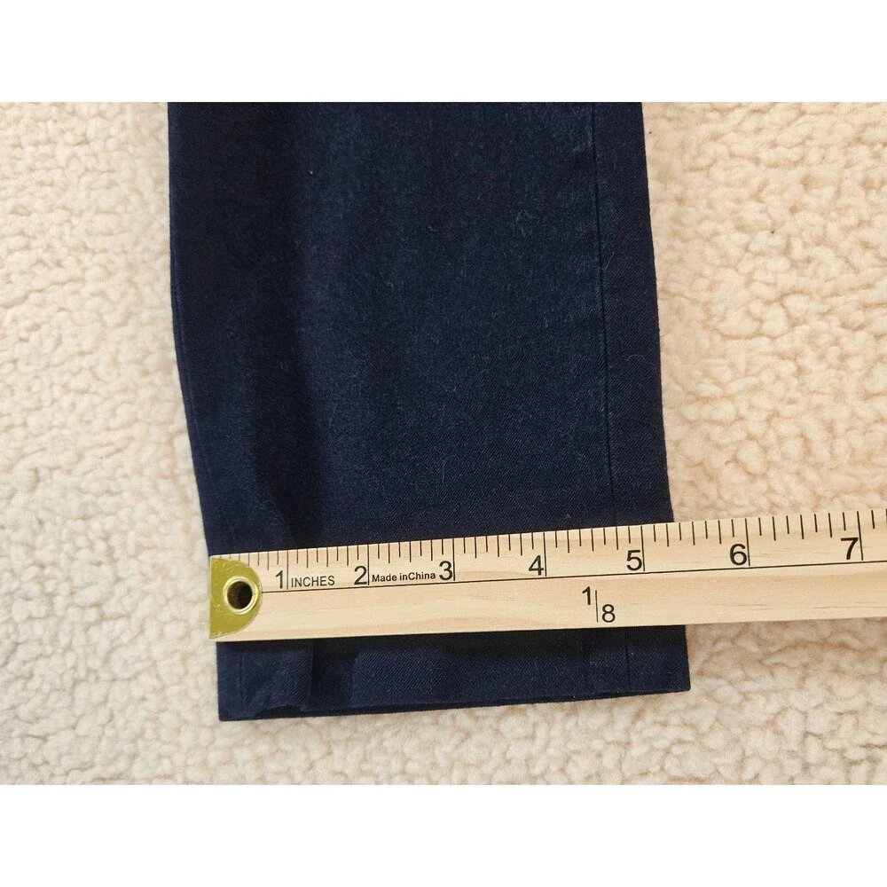 Banana Republic Sloan Pant Womens 4 Navy Blue Slim Ankle Career Stretch Preppy